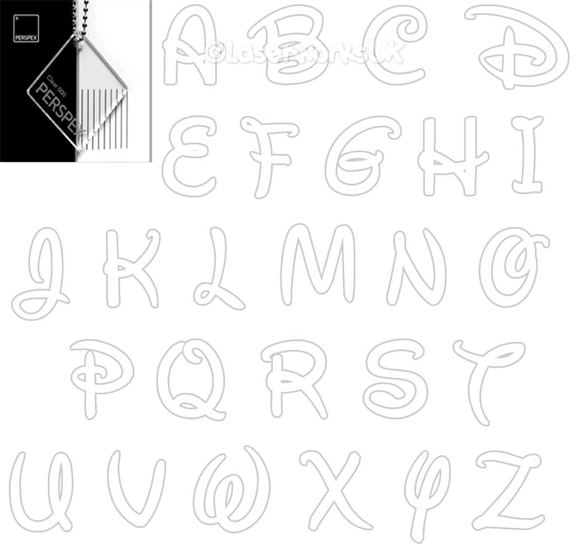 disney letters printable