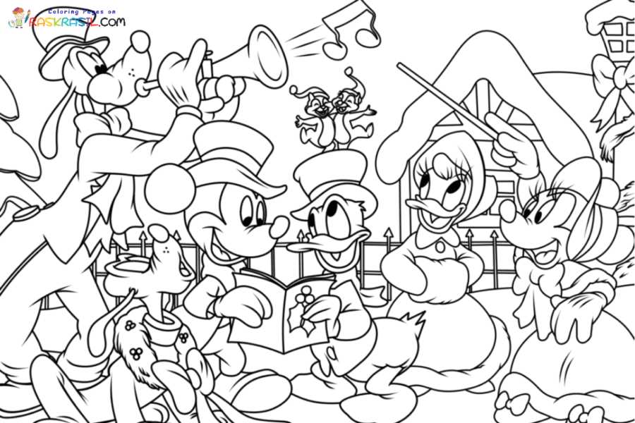 disney printable coloring pages christmas