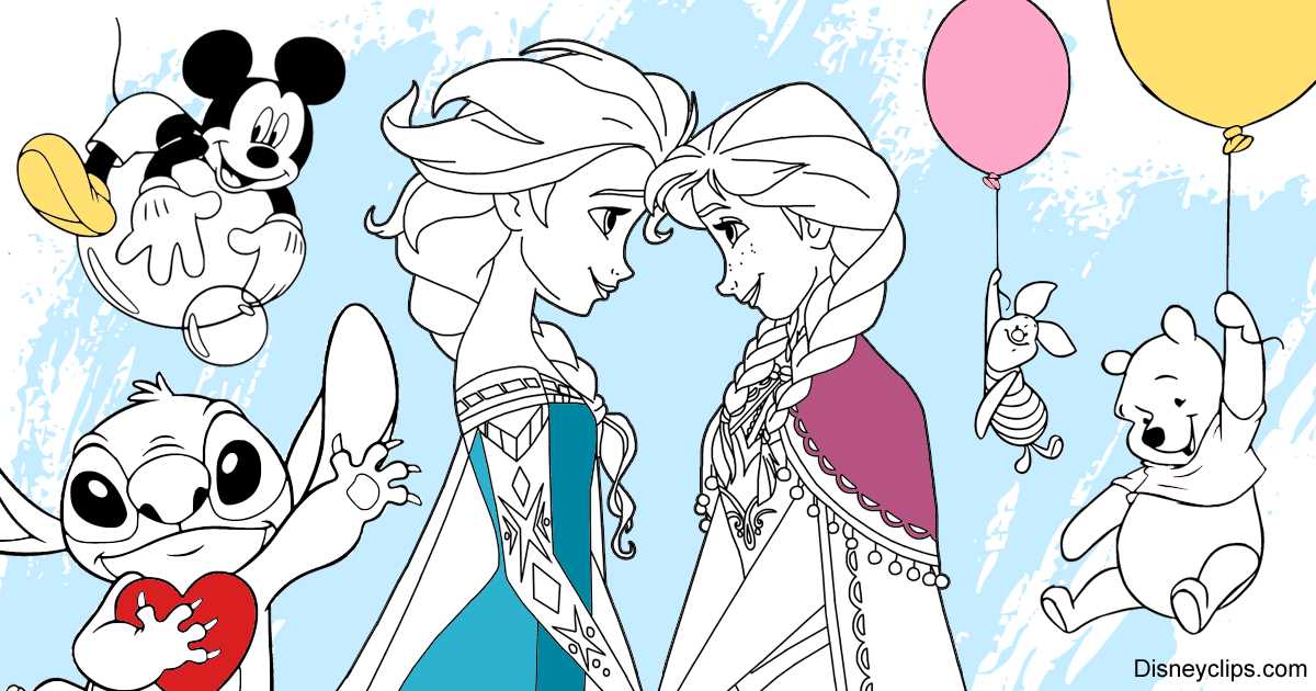 disney printable coloring pages free