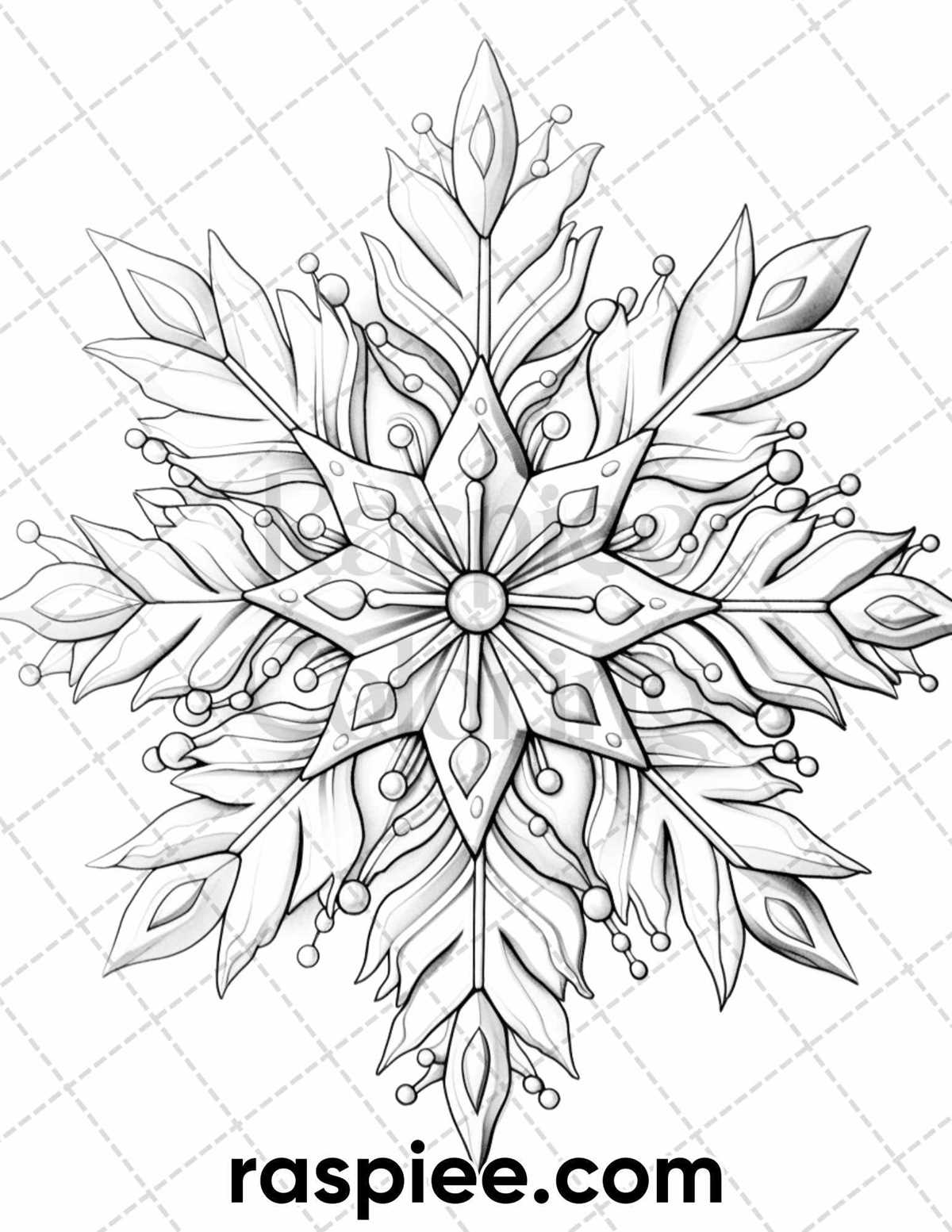 snowflake coloring printable