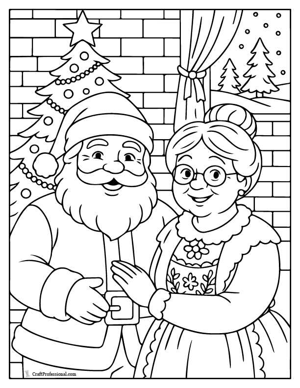 cute christmas printable coloring pages