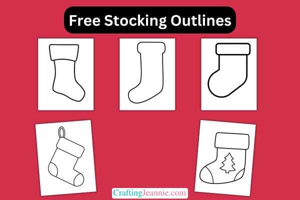 stocking cut out printable