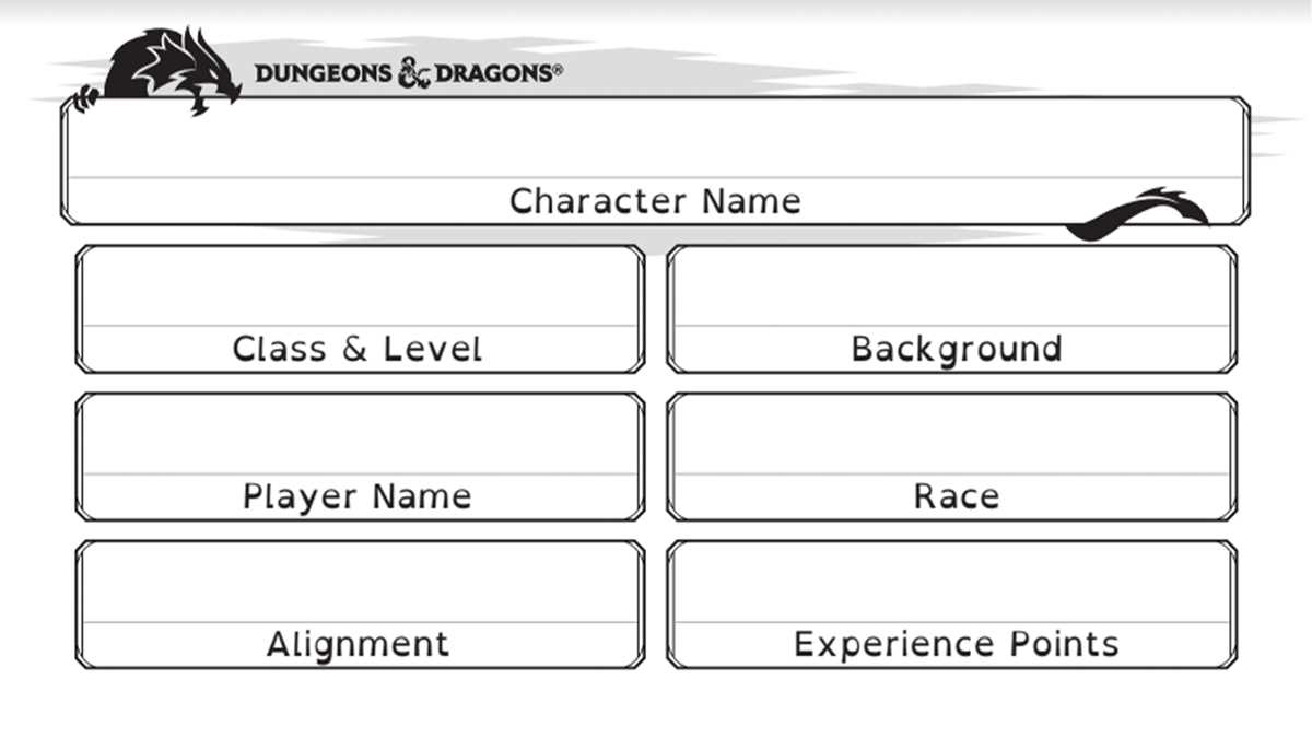 dnd 5e printable character sheets