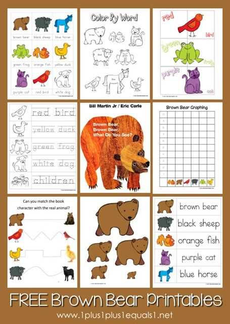 brown bear brown bear book printable