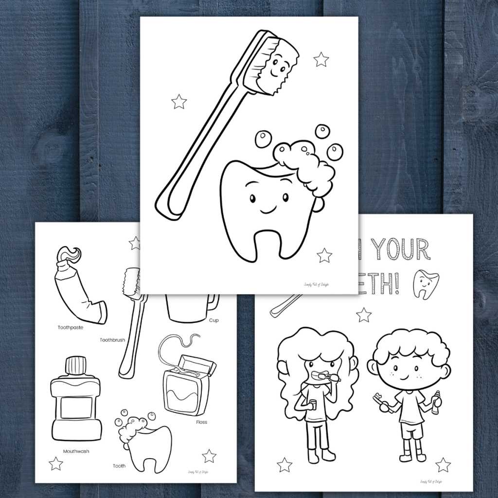 free printable dental activity sheets