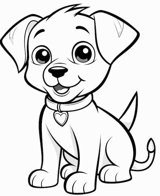 dog outline printable
