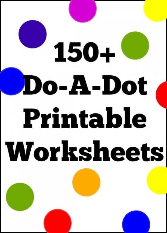dot a dot printables