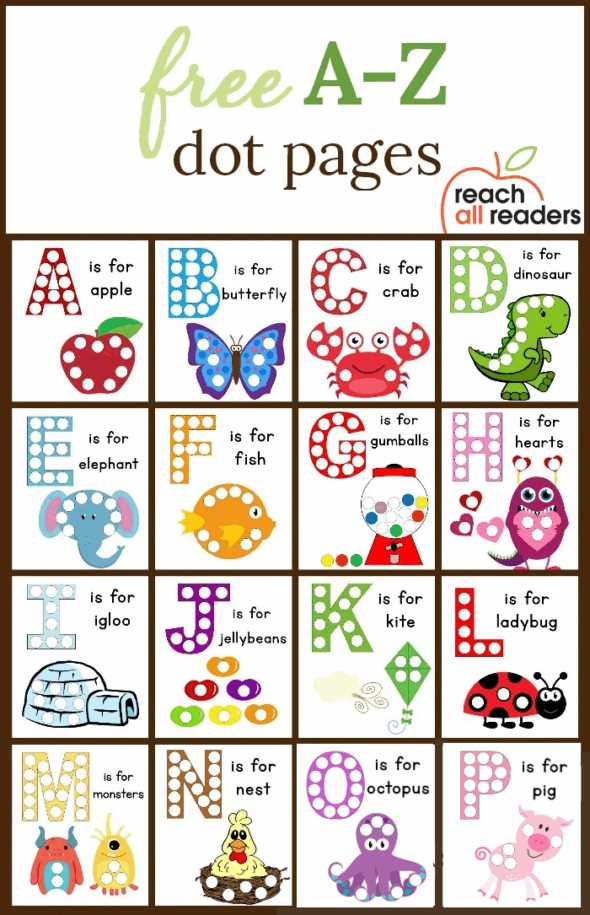 dot marker letter printables