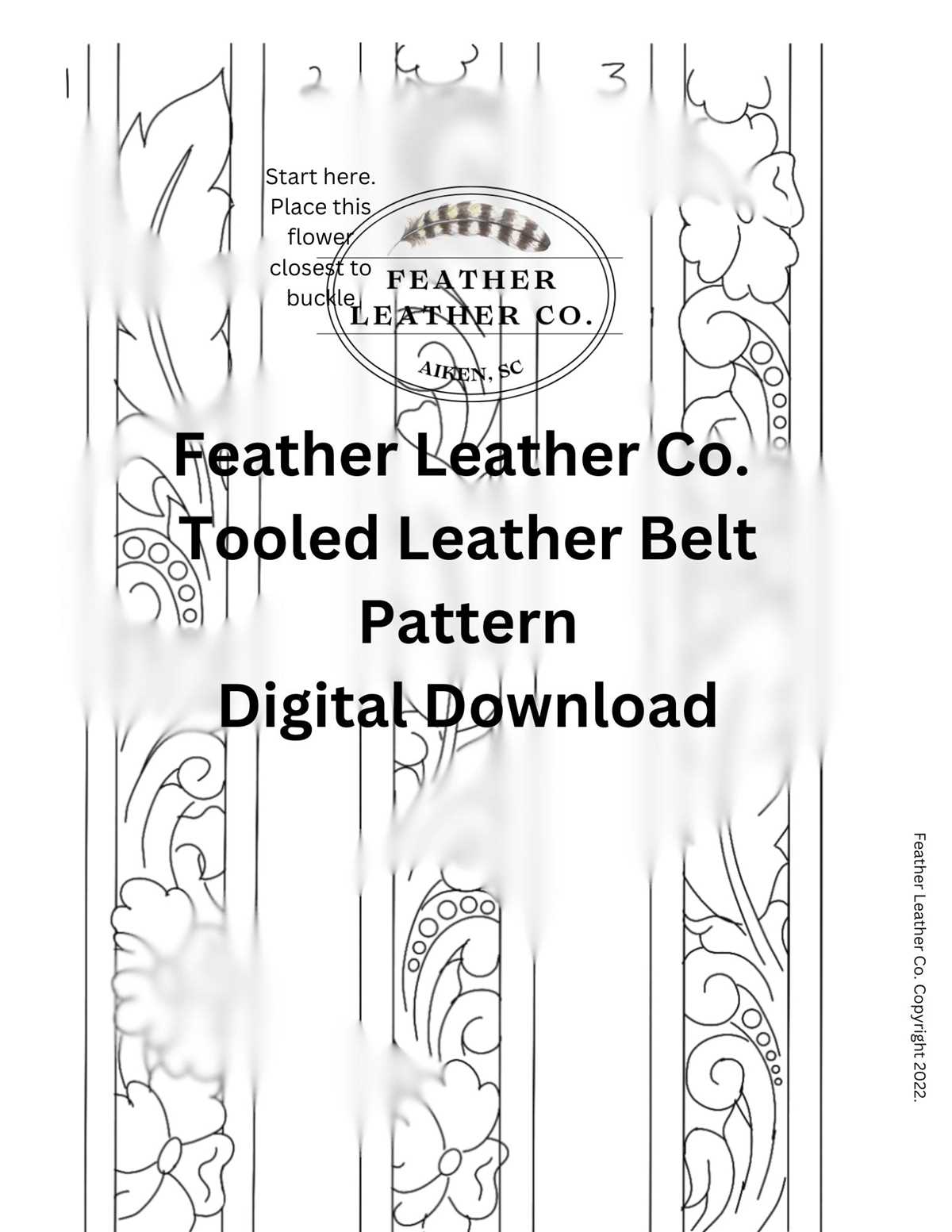downloadable free printable leather belt tooling patterns