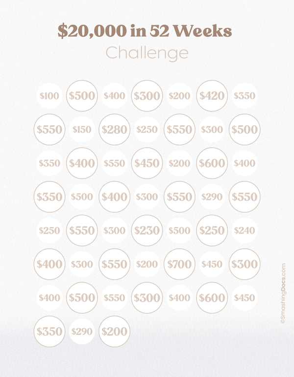 10k savings challenge free printable