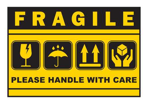 free fragile stickers printable