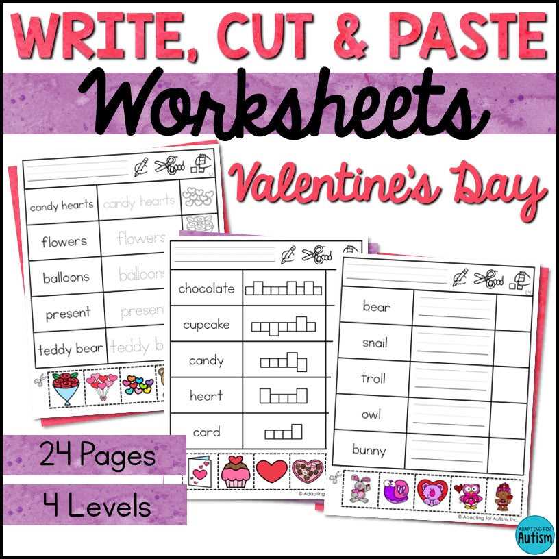 valentine printable worksheets