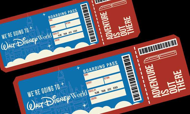 free printable disney ticket