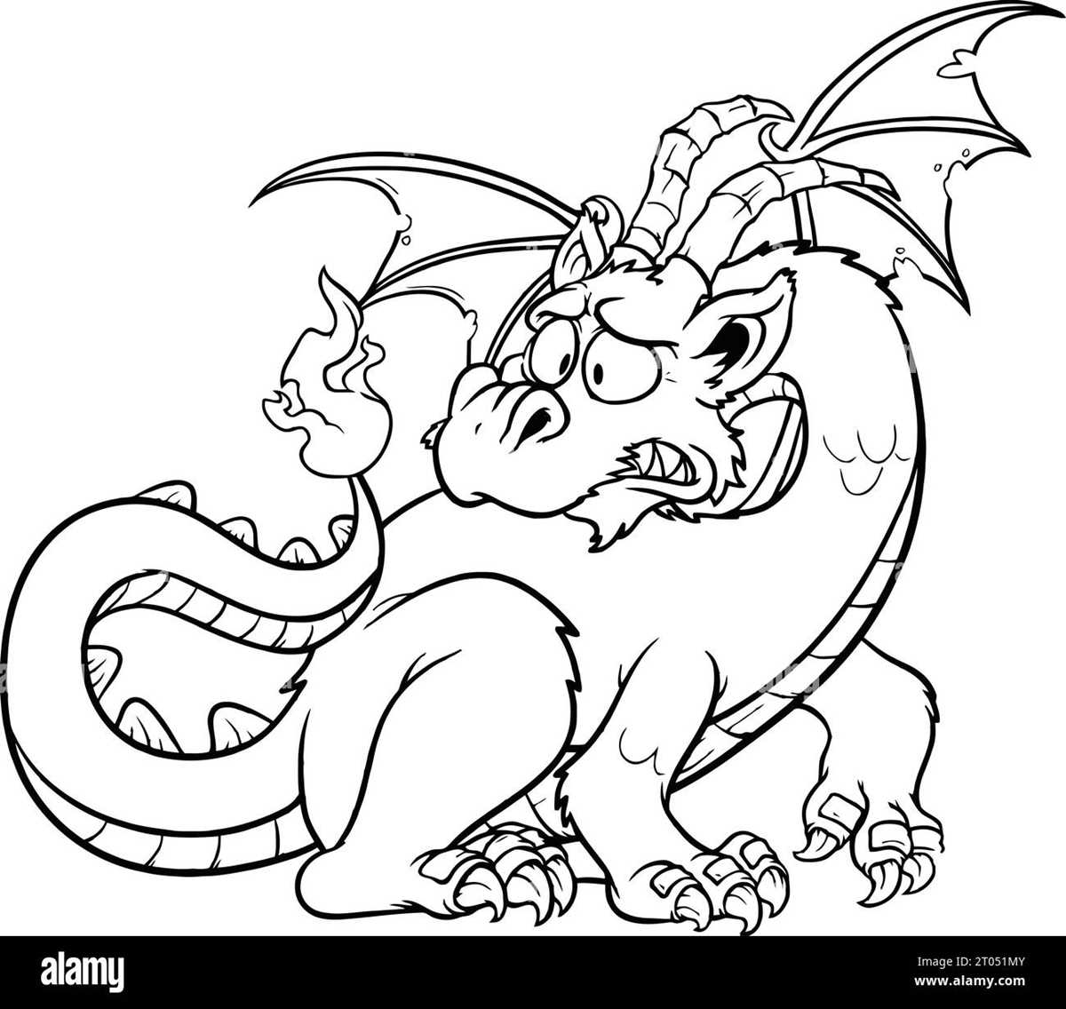 dragon color pages printable