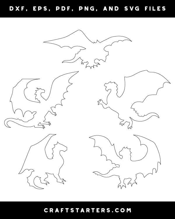 dragon templates printable