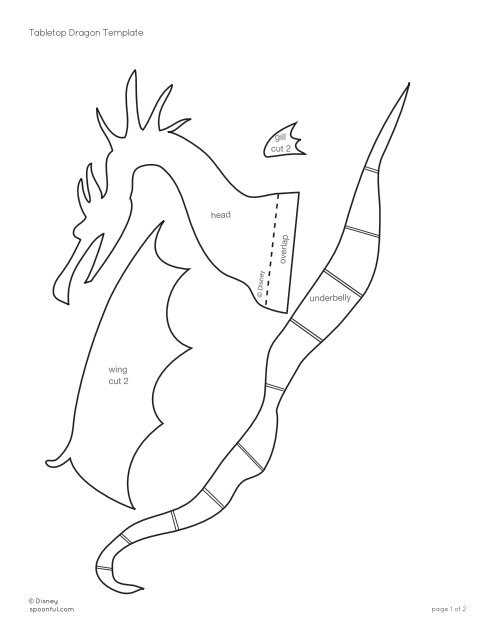 dragon templates printable