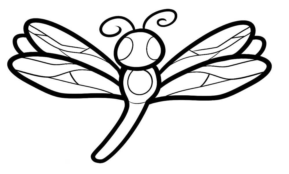 dragonfly coloring pages printable