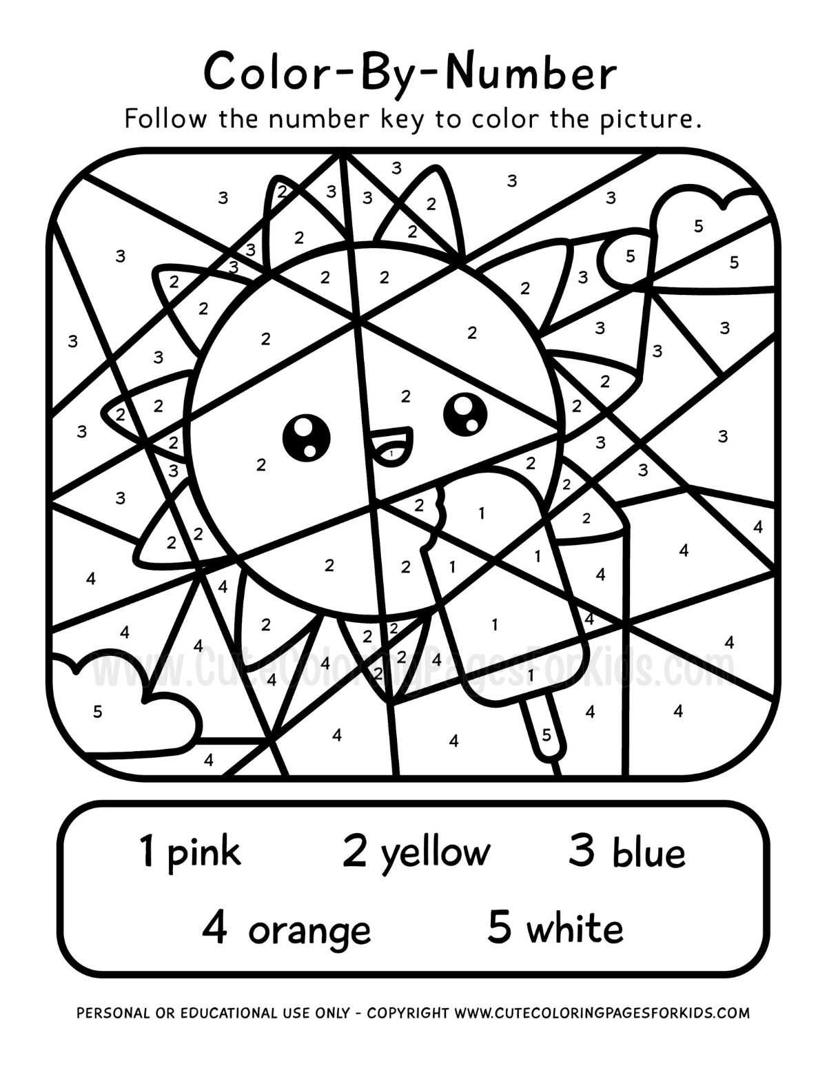 draw by numbers printable