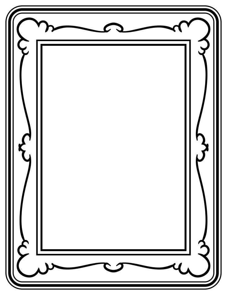 printable picture frames templates