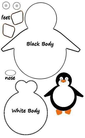 penguin template printable
