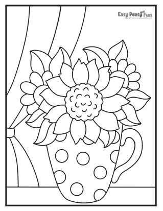color flower printable