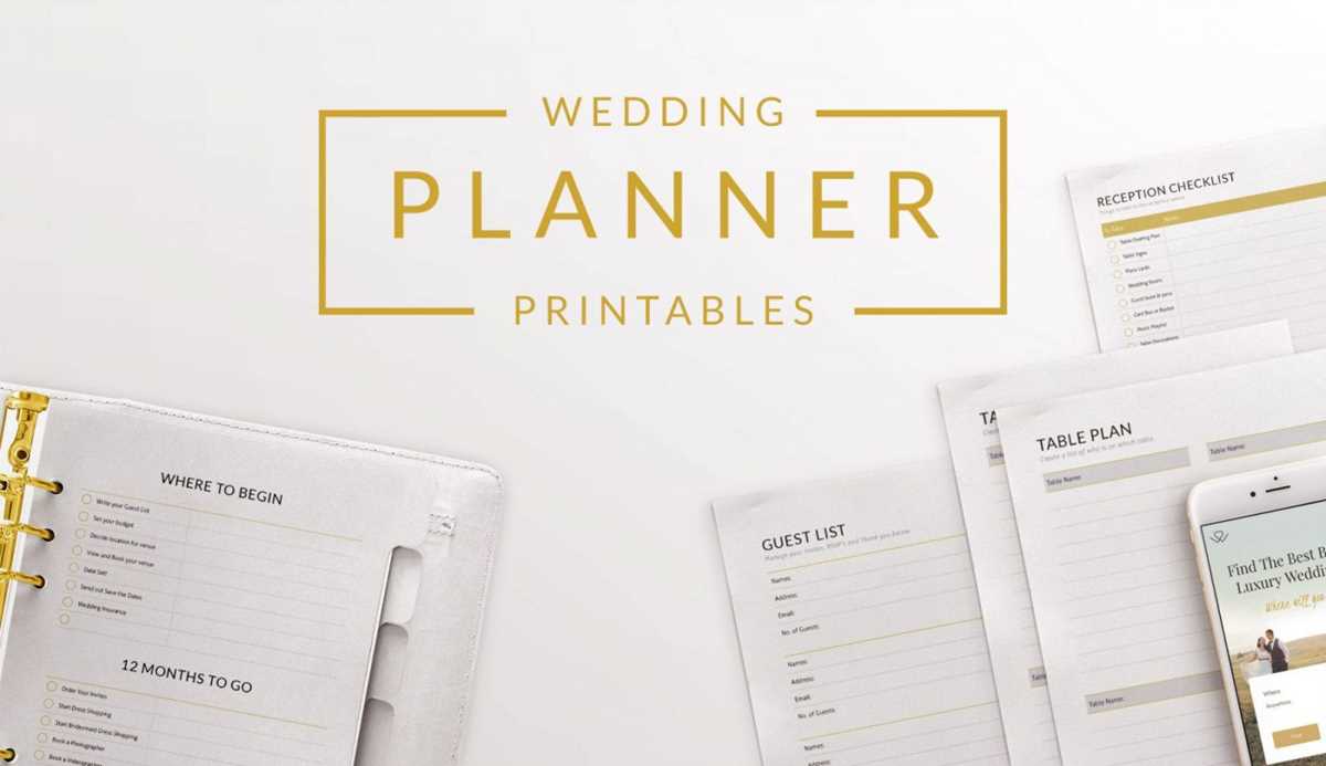 wedding printable checklist