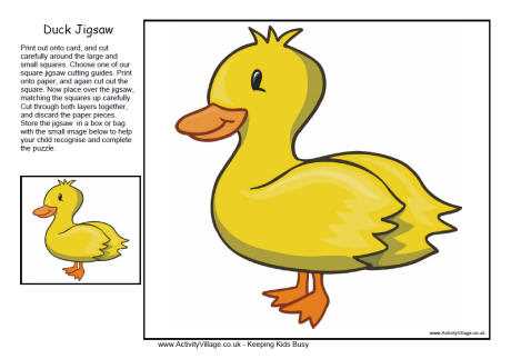 duck paper printable