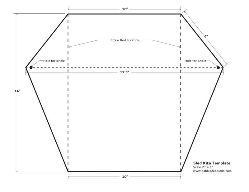 kite template free printable