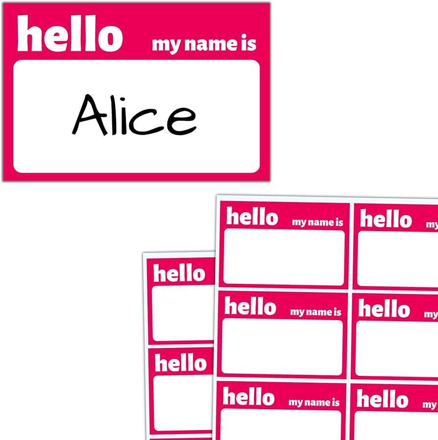 hello my name is labels printable