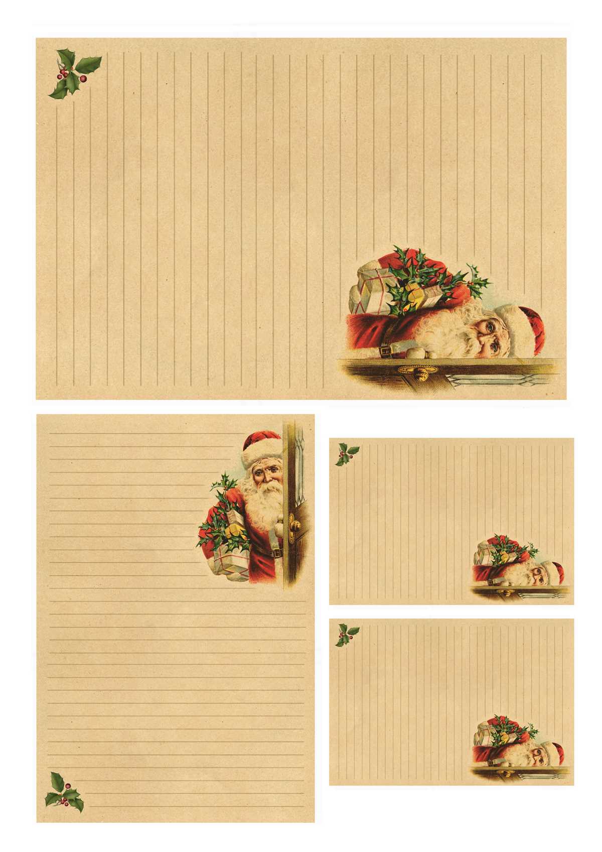 christmas printable stationery