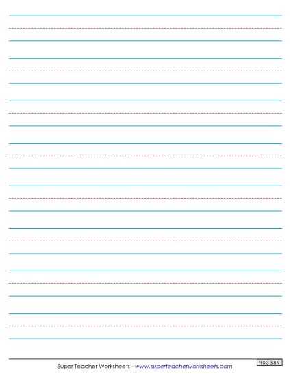 primary paper printable free