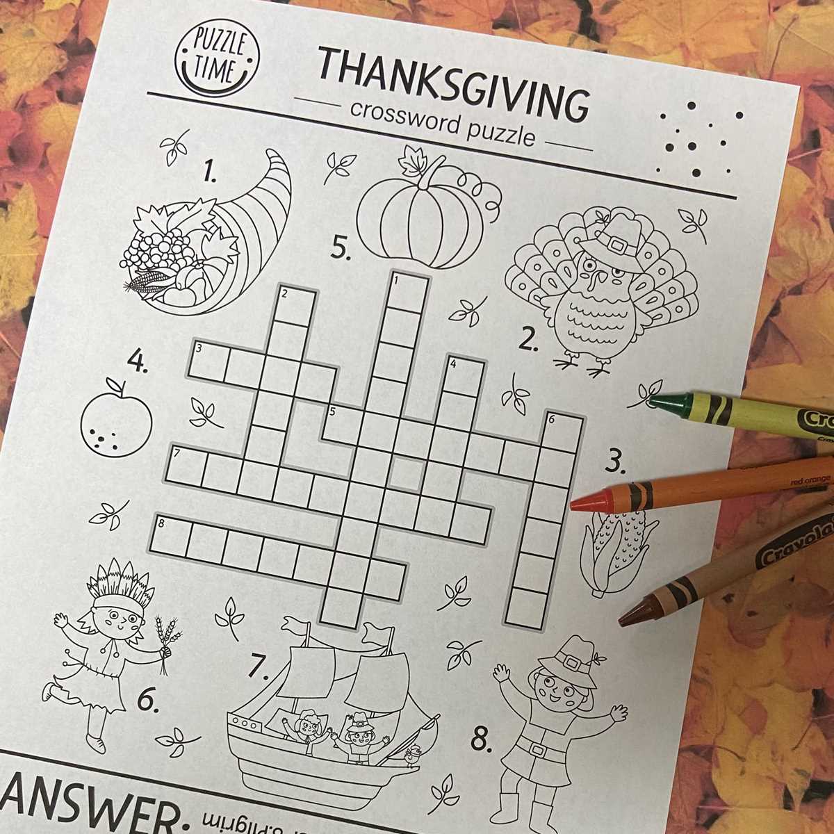 teenage crossword puzzles printable