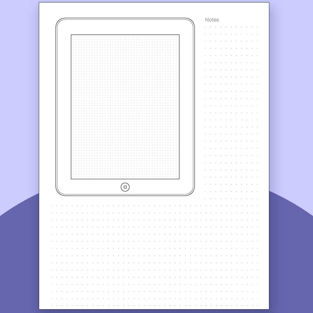 ipad printable template