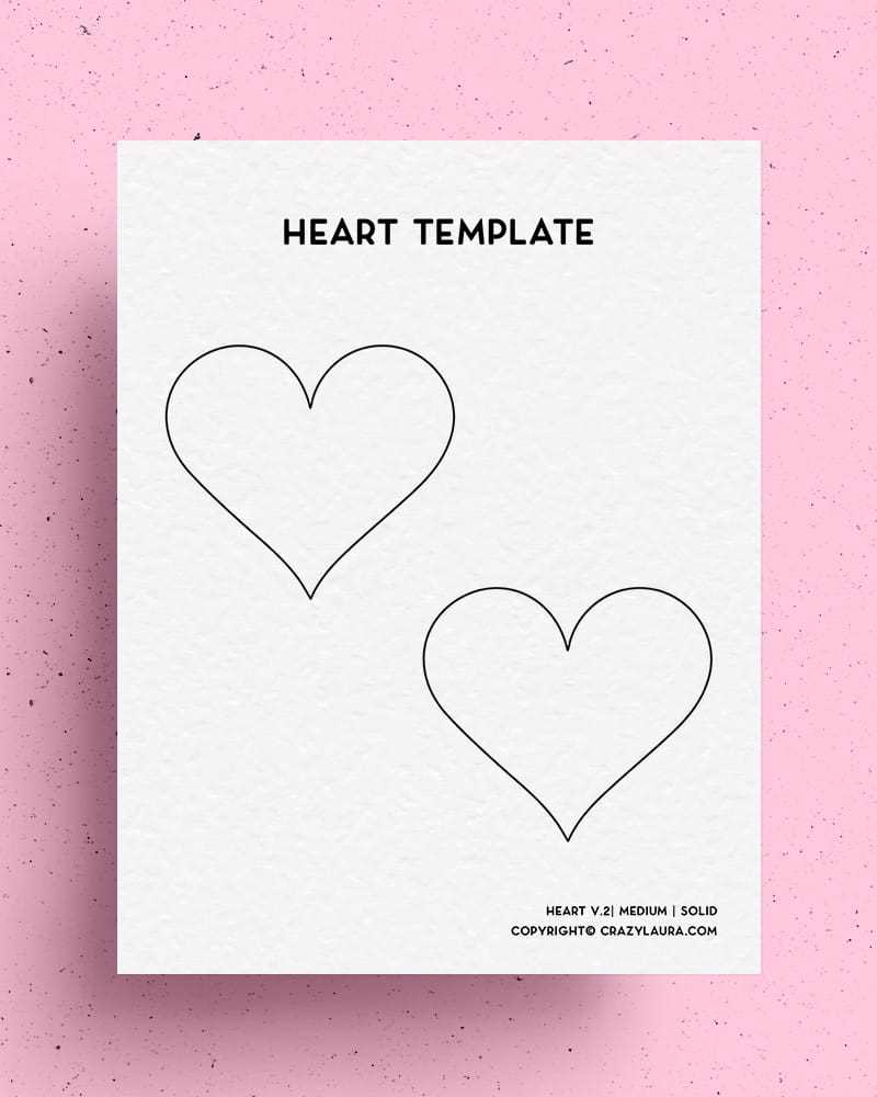 printable heart shape
