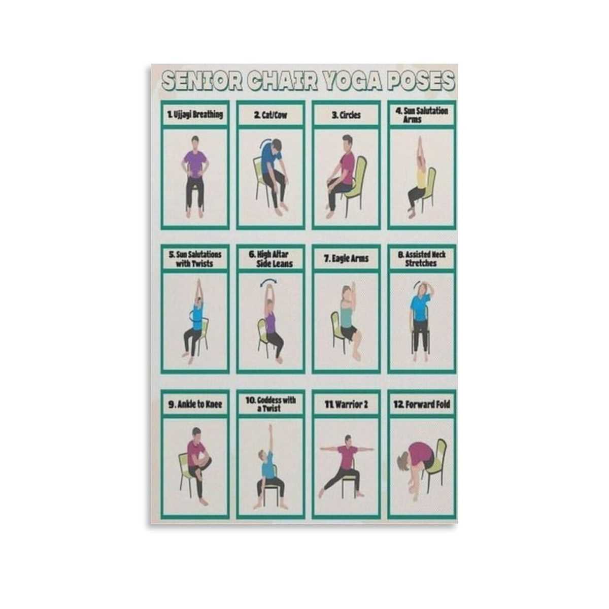 printable yoga chair exercises