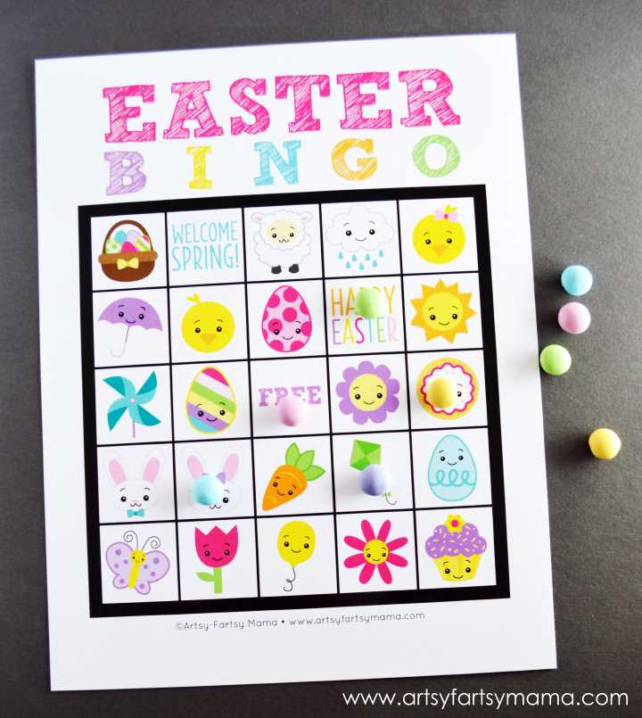 easter bingo game printable