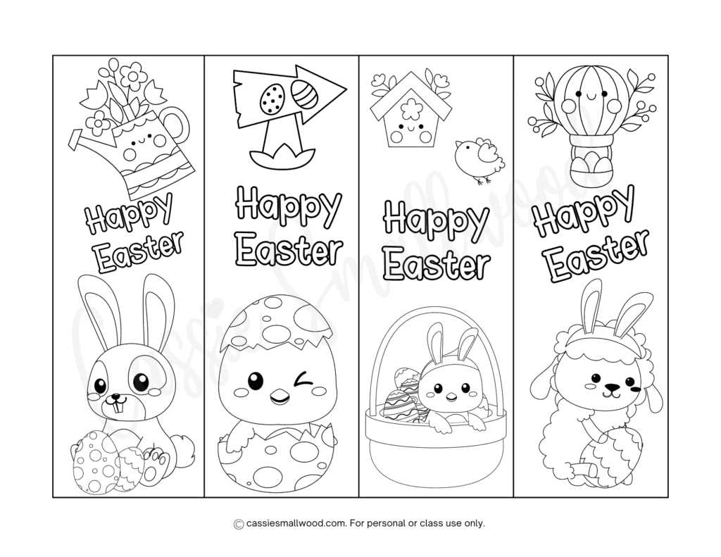 easter bookmarks free printable