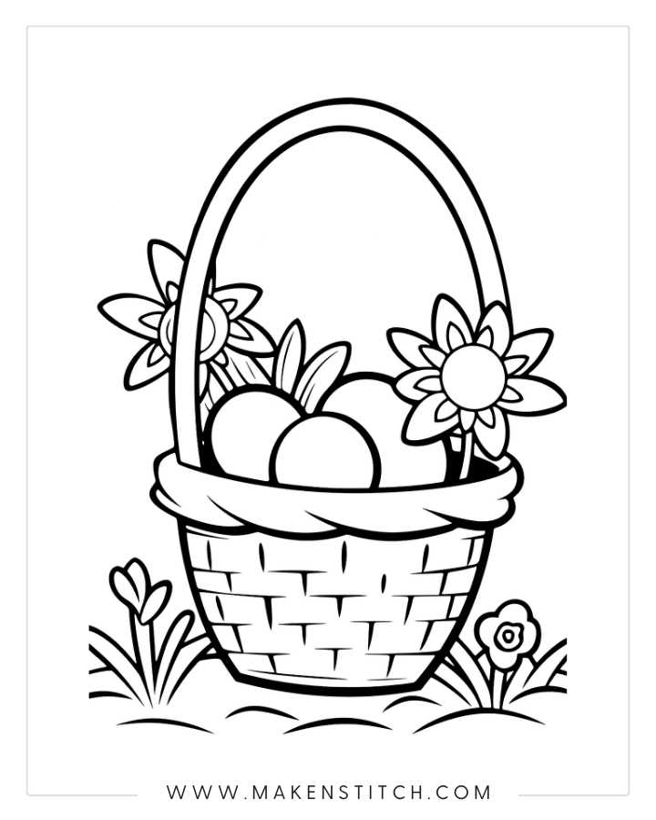 easter colouring pages printable free