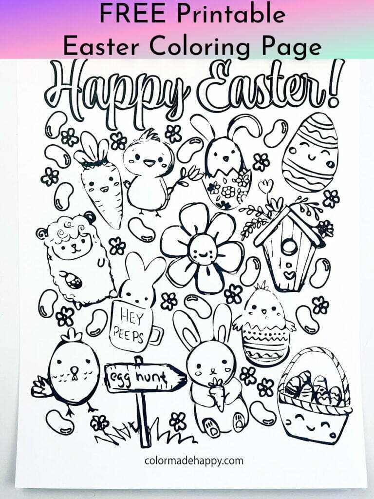 easter printable color sheets