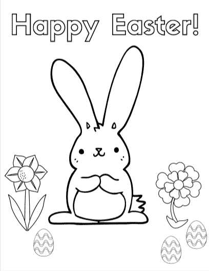 easter printable color sheets