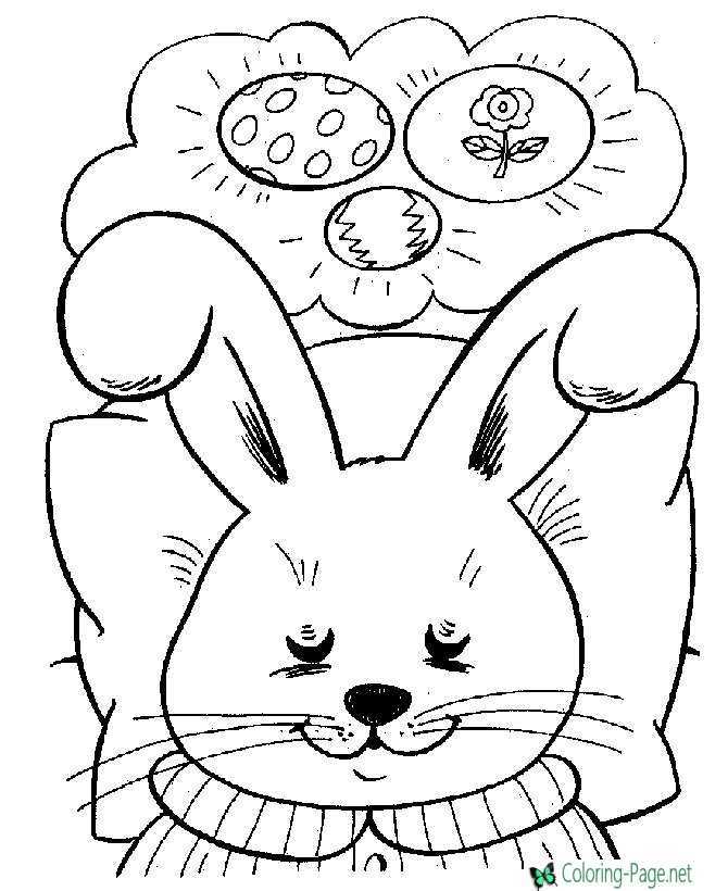 easter printable color sheets