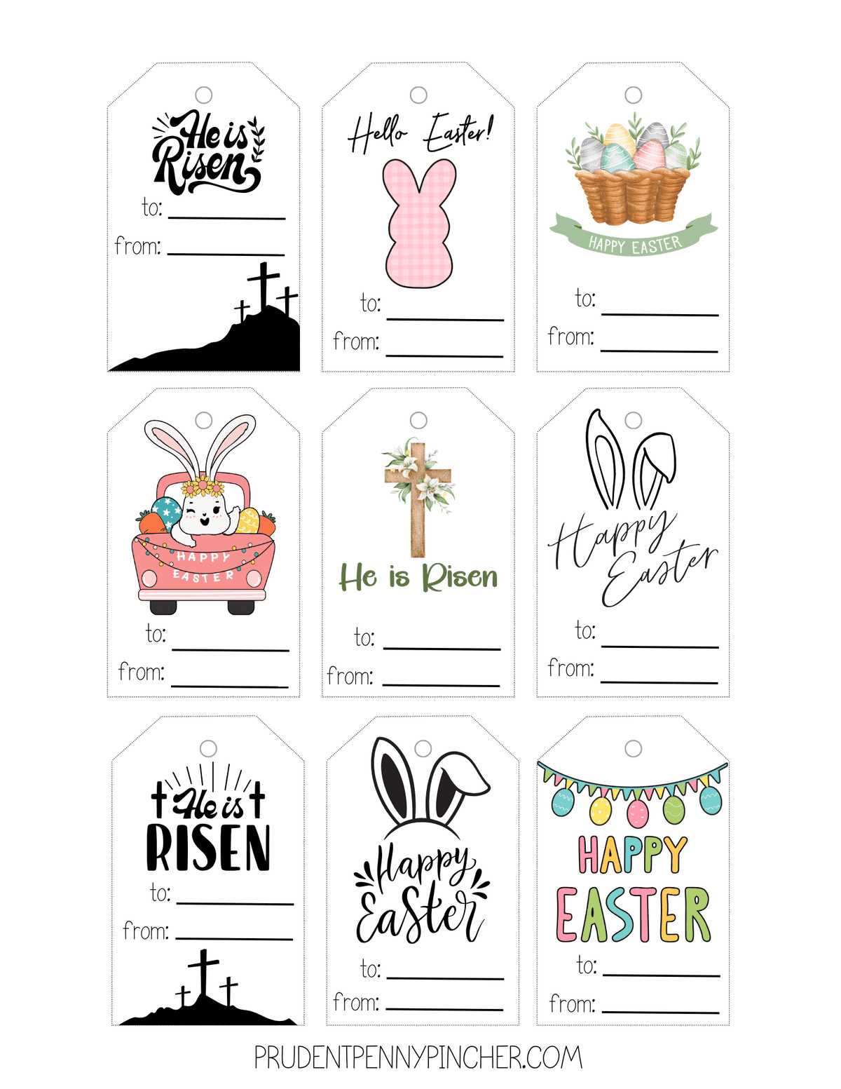 easter tags printable free