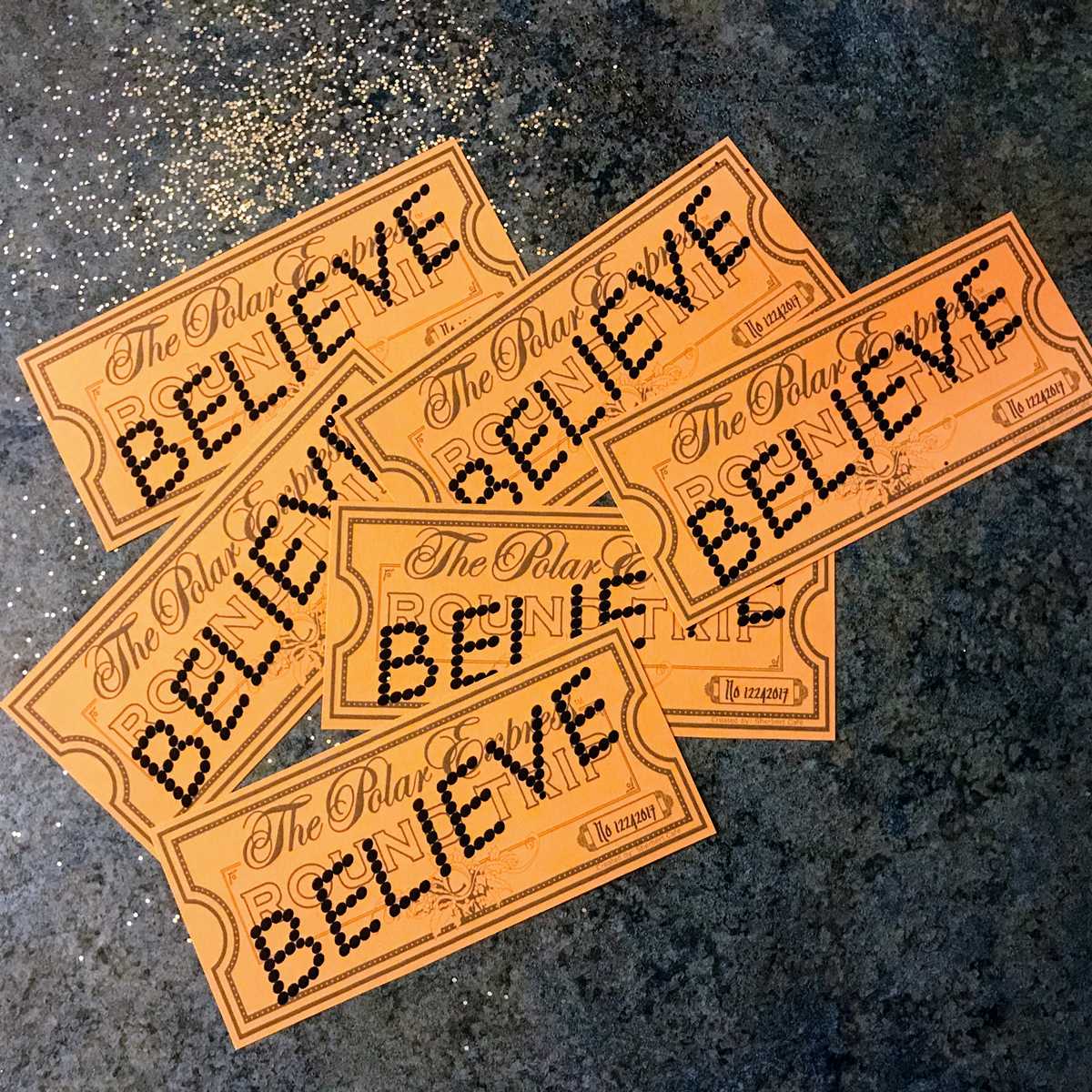 free polar express printable tickets