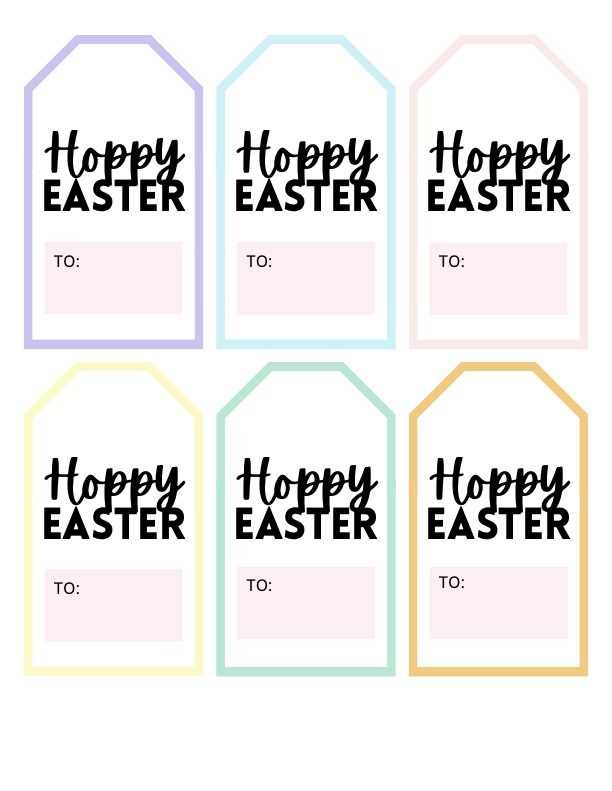 free easter tags printables