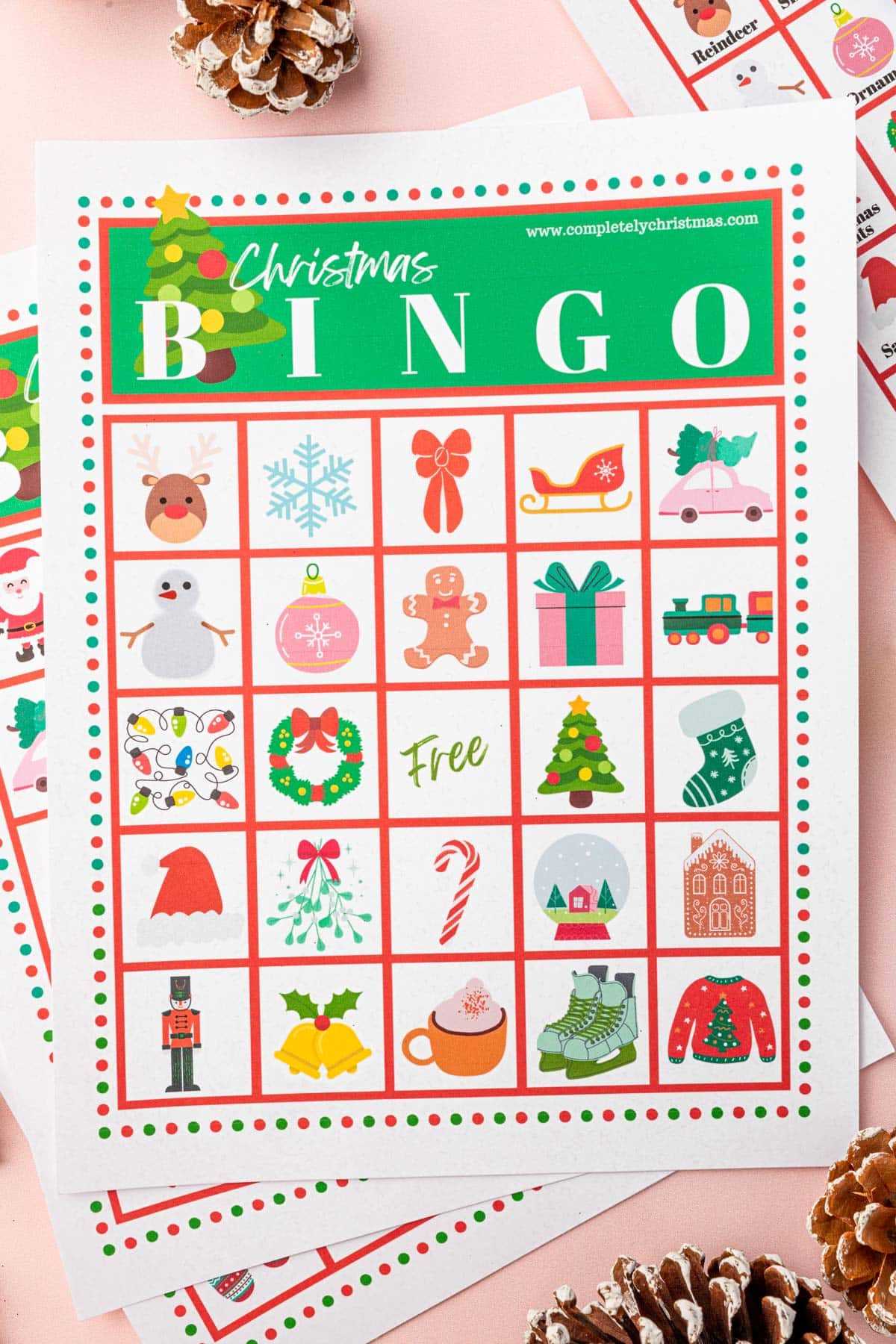 printable xmas bingo cards