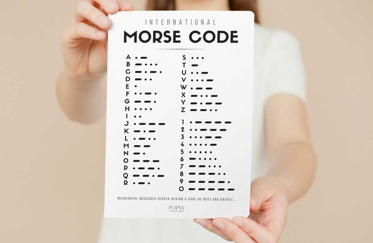 morse code printable