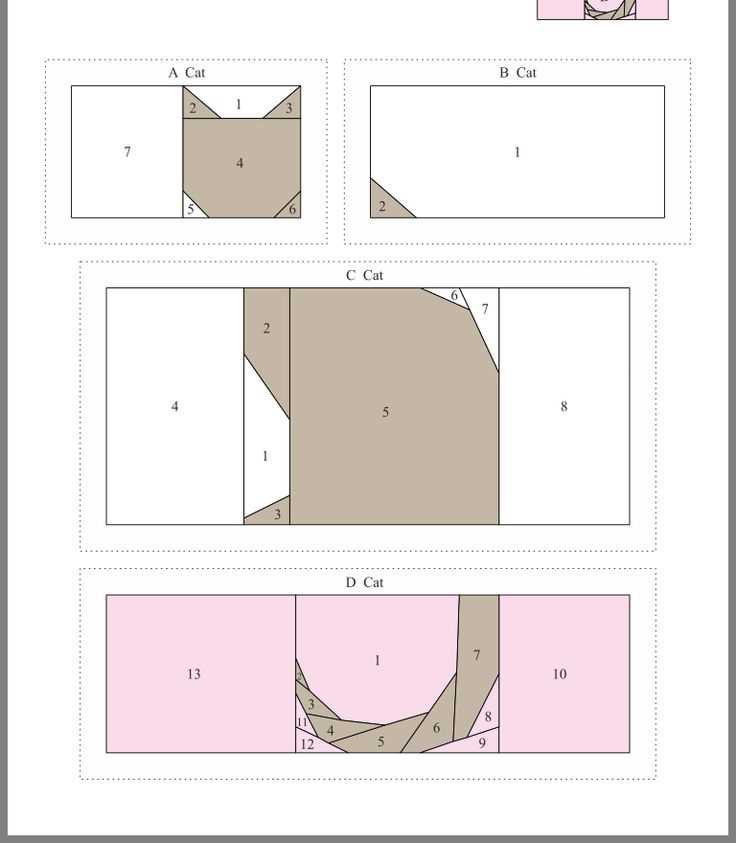 printable free cat quilt block patterns