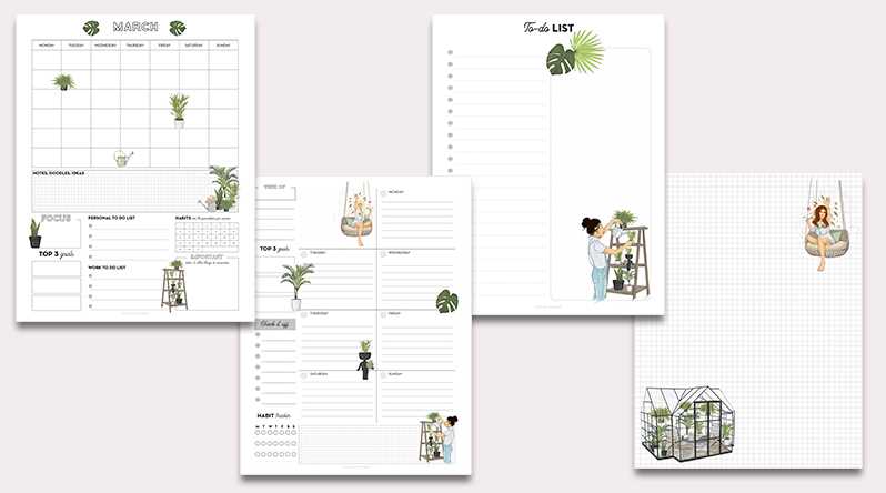 free printable plant watering schedule