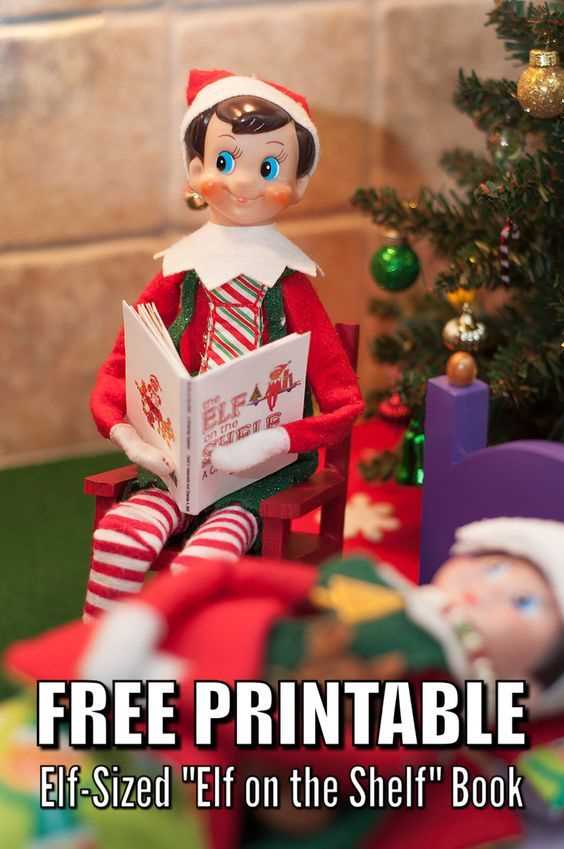 elf on the shelf book printable