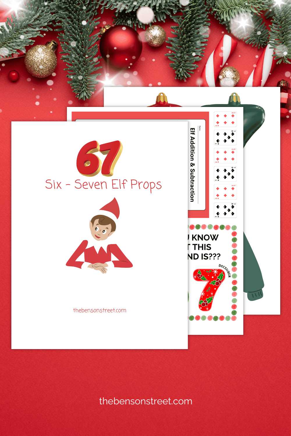 elf on the shelf printable props free
